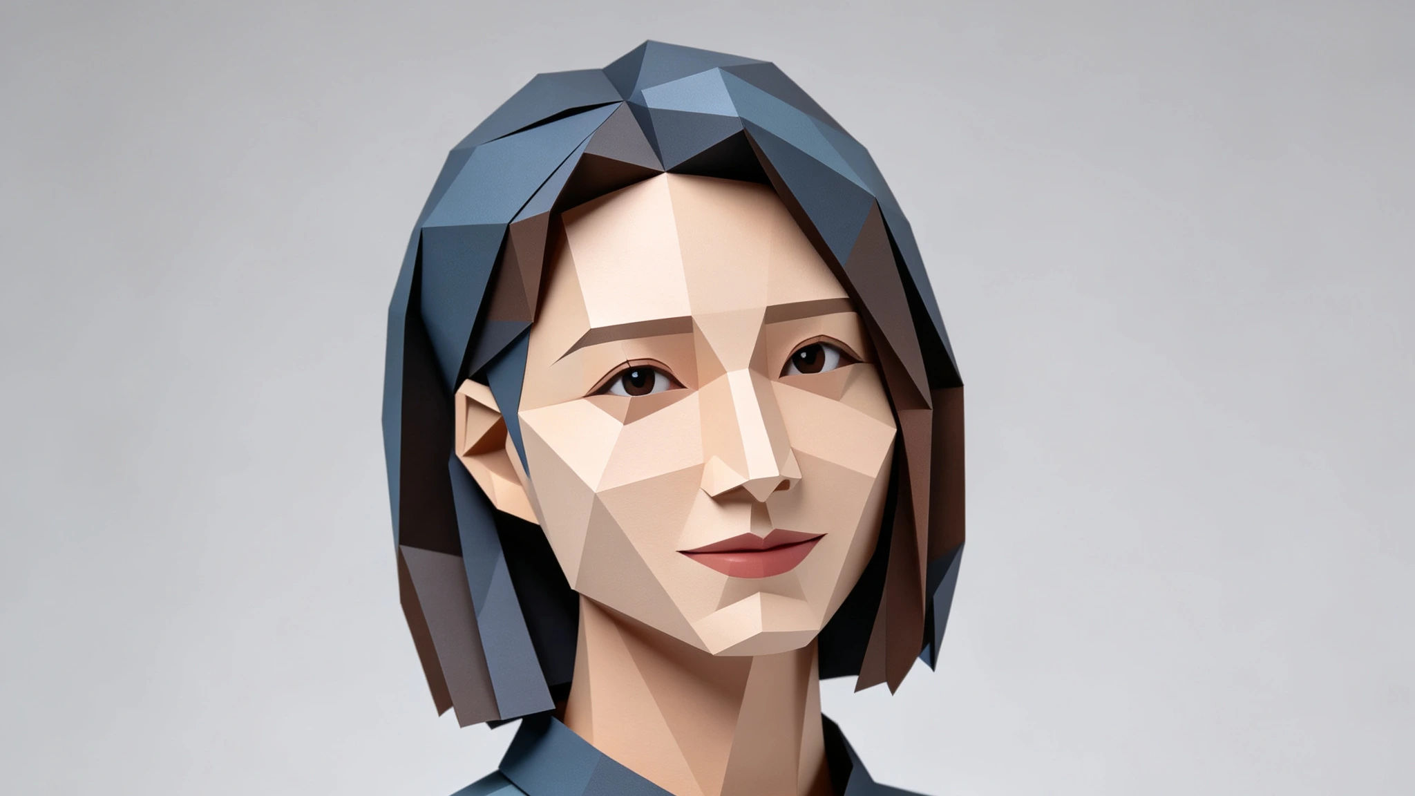 纸艺拼贴人像