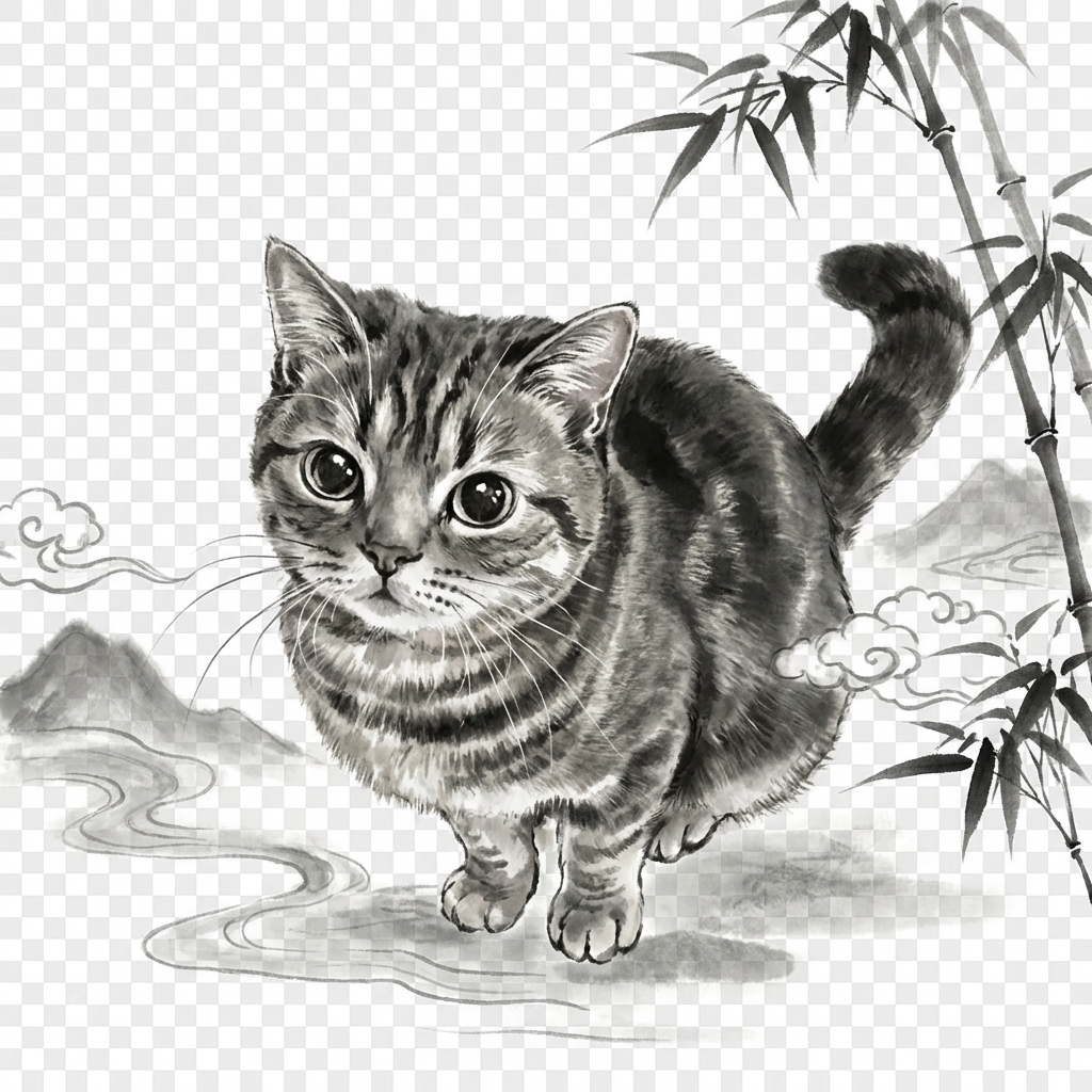 猫咪 中国国风
