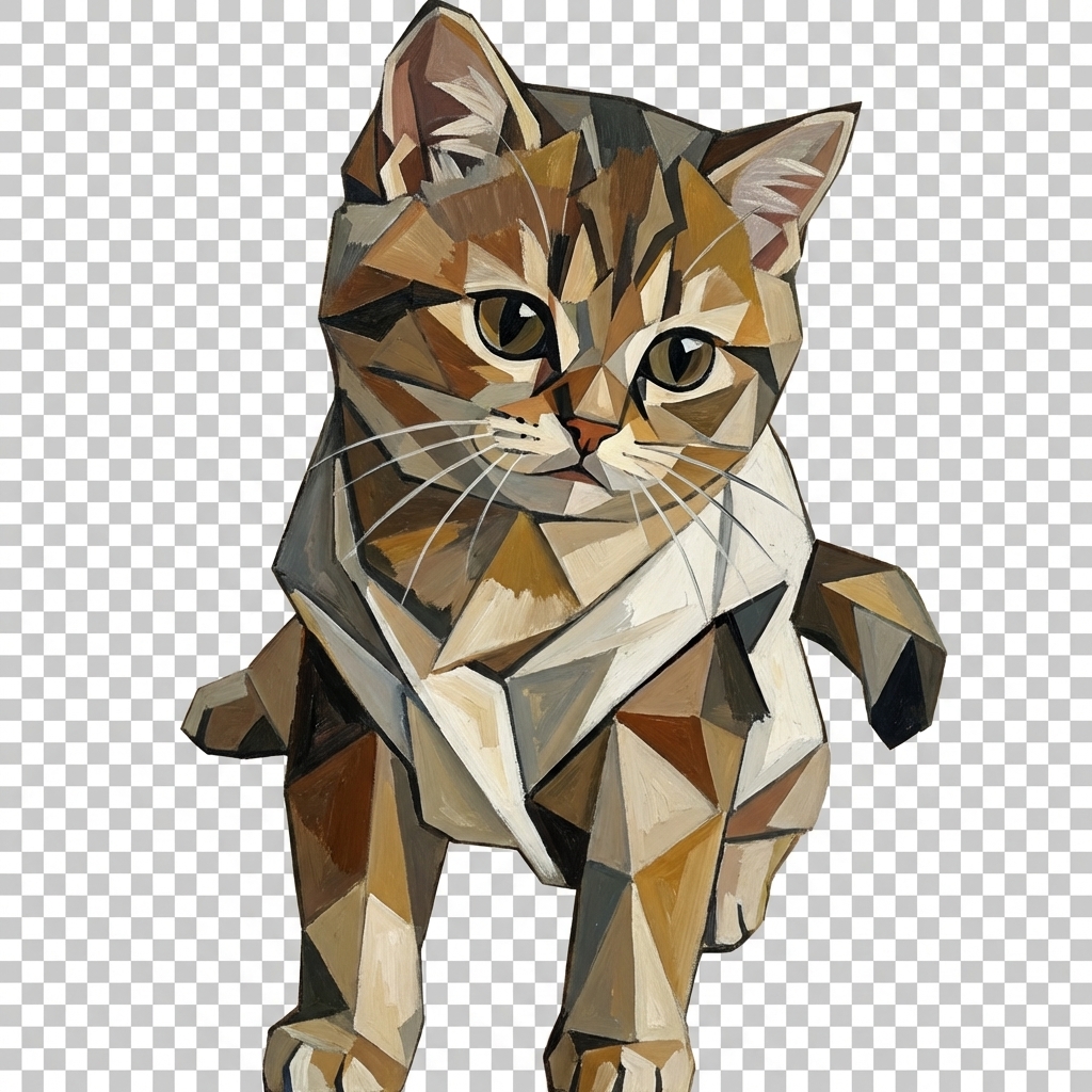 猫咪 毕加索风格