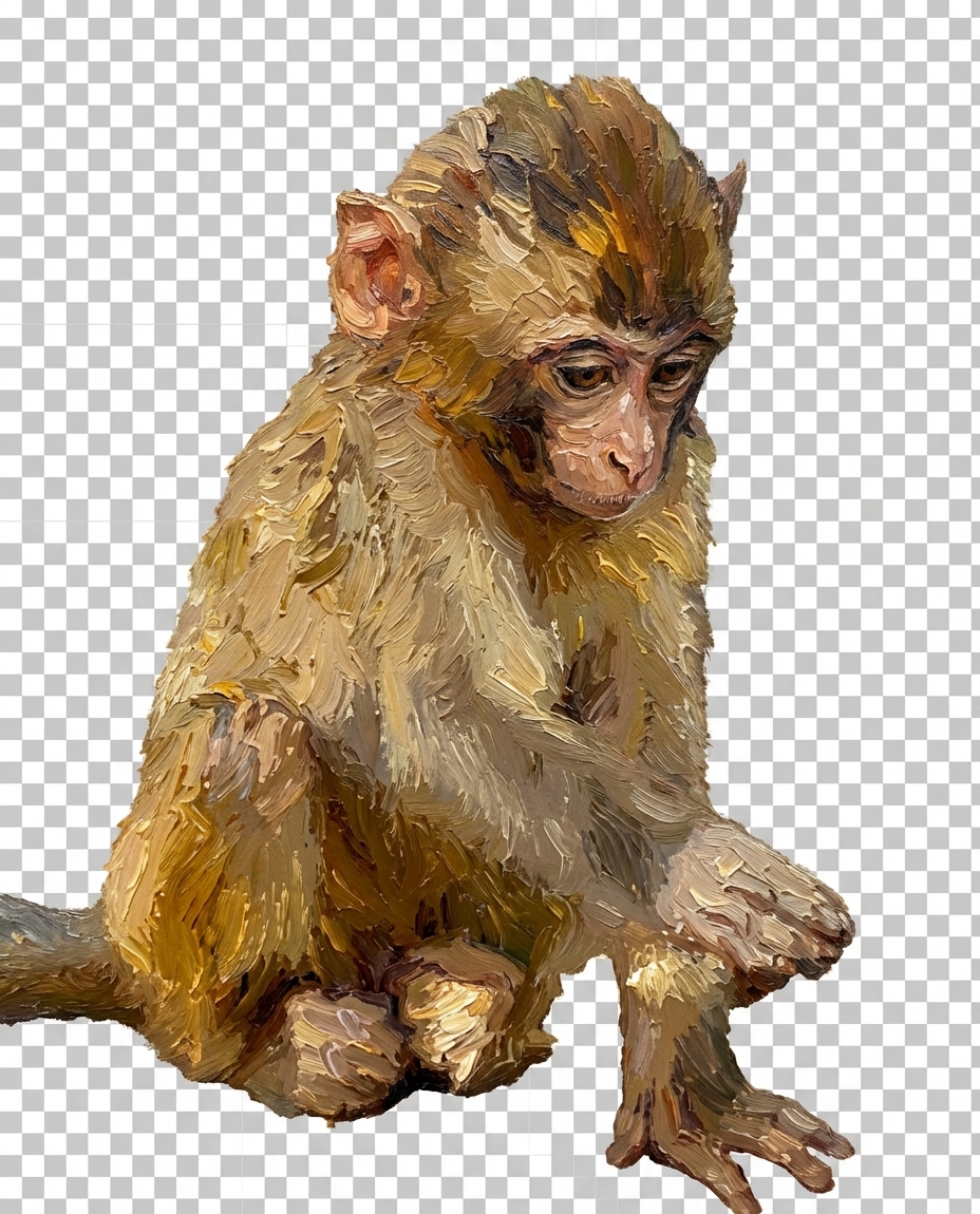 狗狗 油画艺术风格