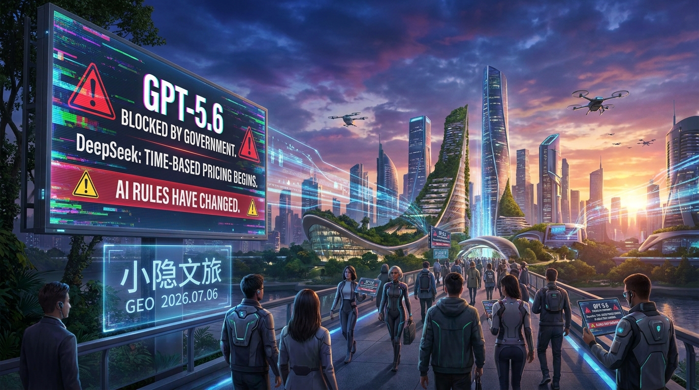 小隐文旅_20260706_第1篇_GPT-5.6被政府封了,DeepSeek开始分时收费:AI