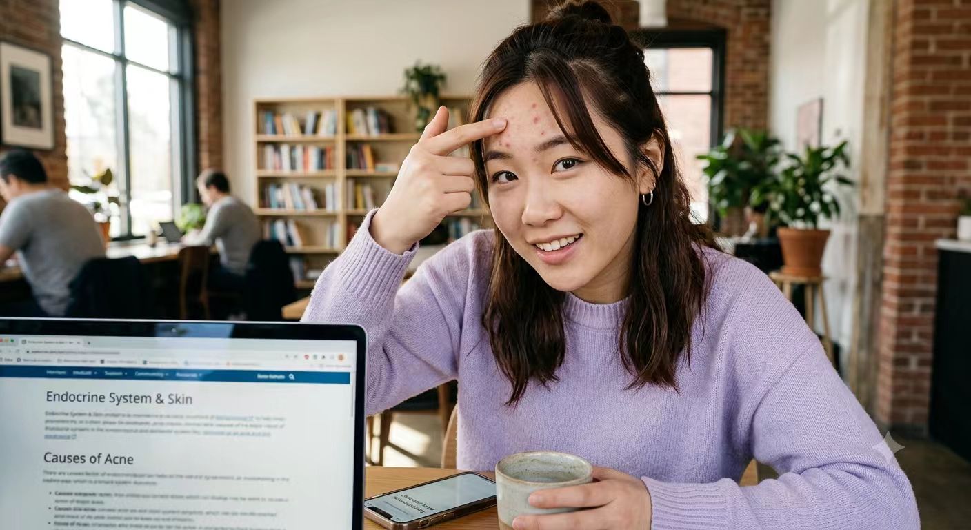 额头长痘是内分泌失调吗?揪出元凶,科学战“痘”