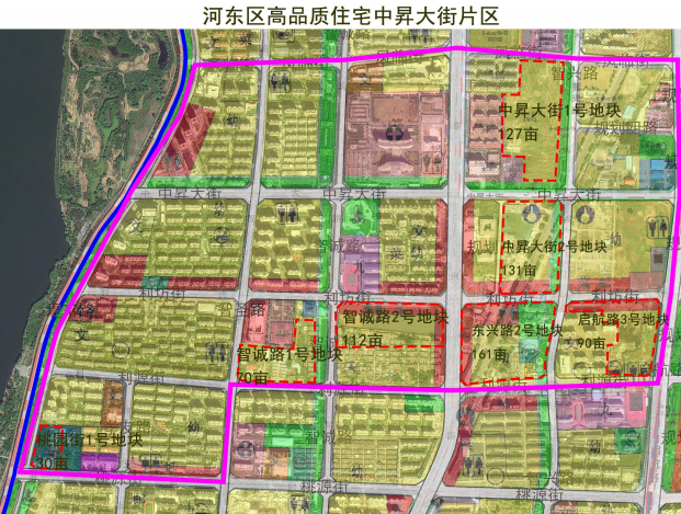 河东14宗地块出让！3大住宅示范区，未来3年这样建