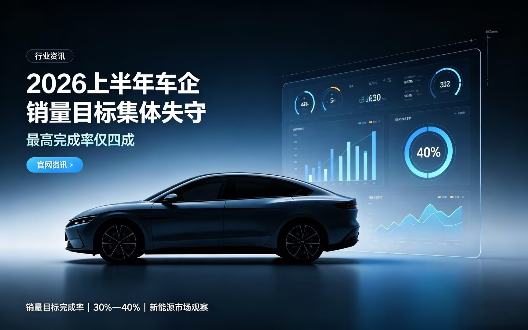 2026 上半年车企销量目标集体失守,最高完成率仅四成