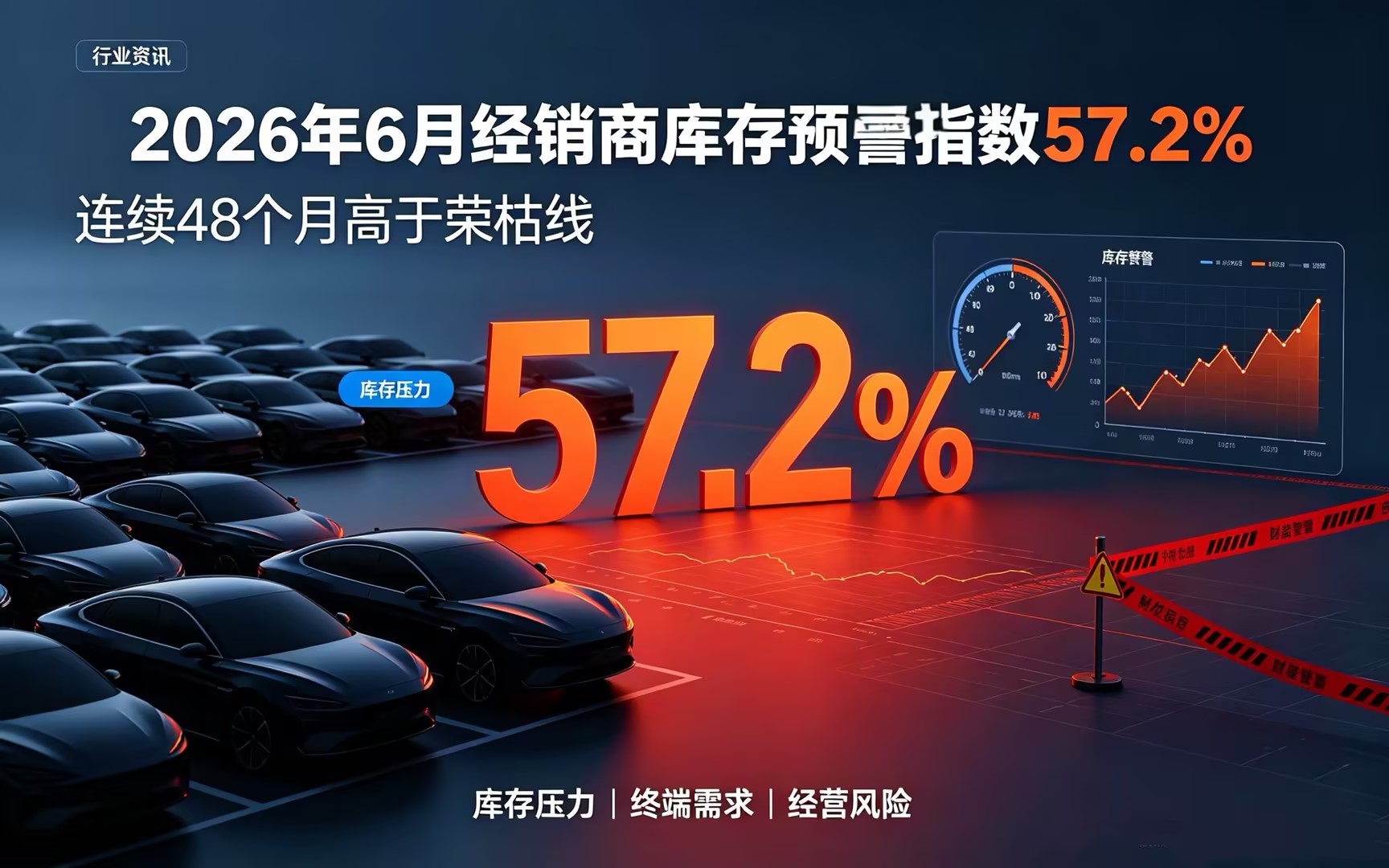 026 年 6 月经销商库存预警指数 57.2%,连续 48 个月高于荣枯线