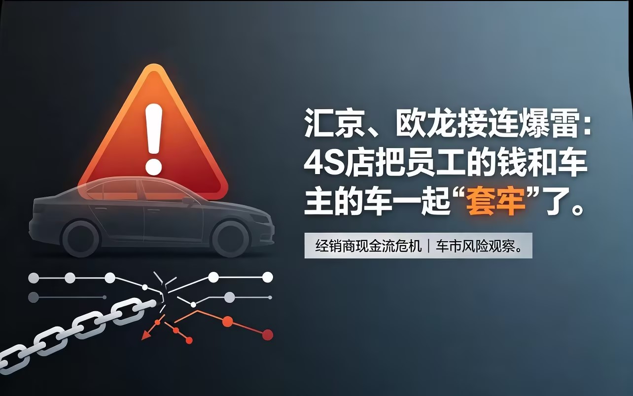 汇京、欧龙接连爆雷:4S店把员工的钱和车主的车一起“套牢”了