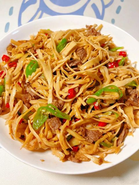 井冈山烟笋炒肉