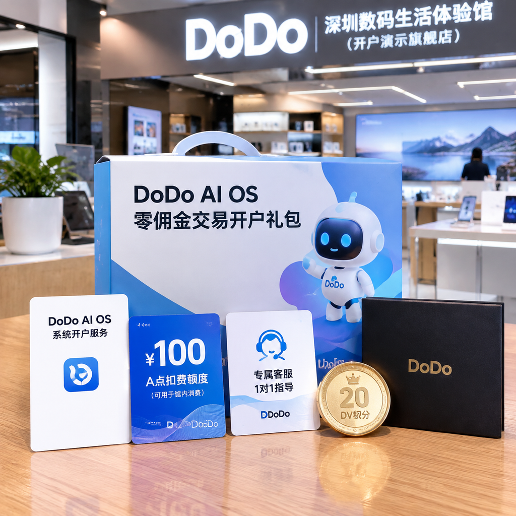 DoDo AI OS 零佣金交易开户礼包