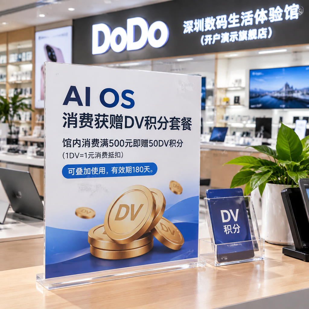 AI OS消费获赠DV积分套餐