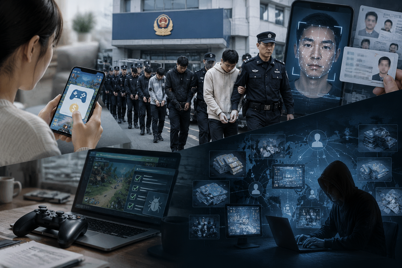 “游戏测试”兼职背后的身份黑产:21人落网揭开转移诈骗资金产业链