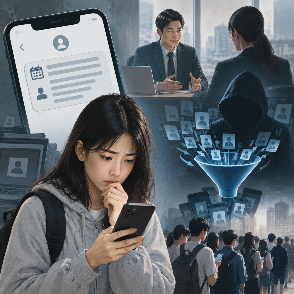 未投简历收到面试邀约?43万条虚假招聘短信背后的引流陷阱