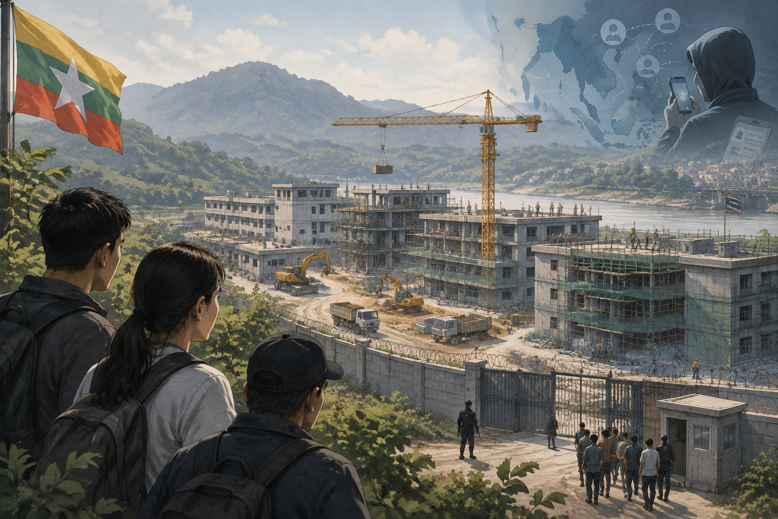 中缅反诈刚清零又重建：境外电诈园区背后的武装利益链