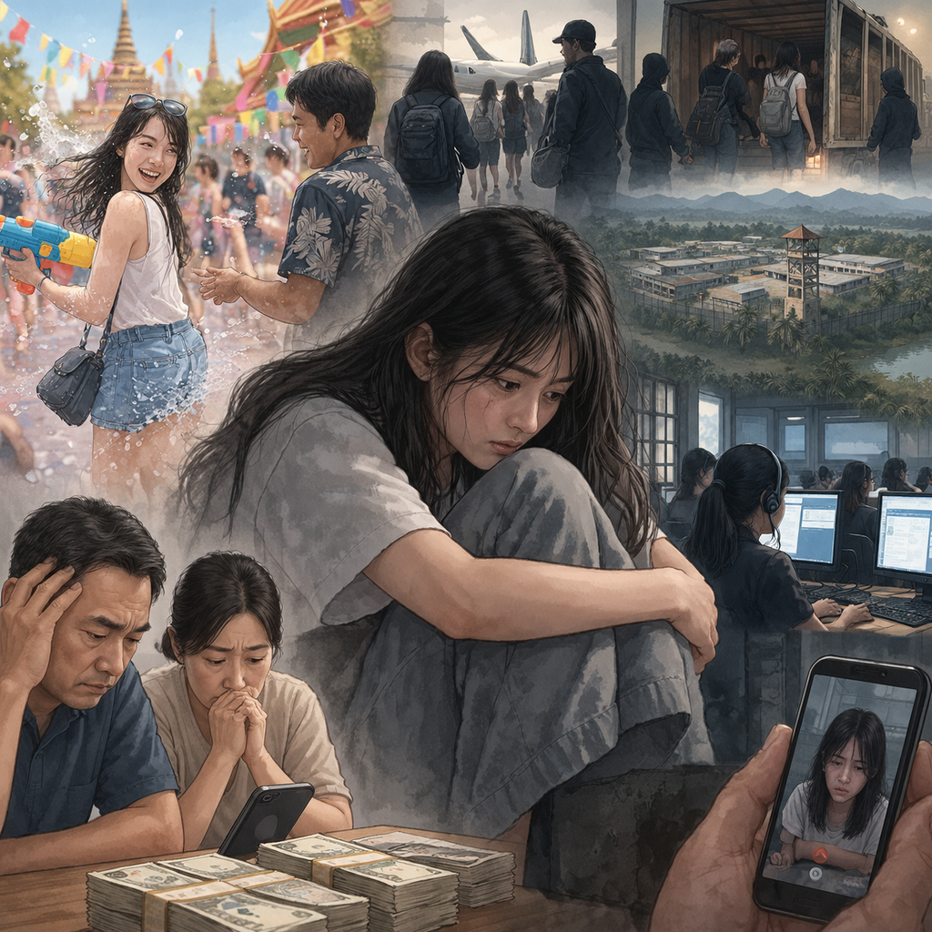 大一女生赴泰参加泼水节失联被转卖缅甸电诈园区,家属支付20余万赎金后仍遭索要