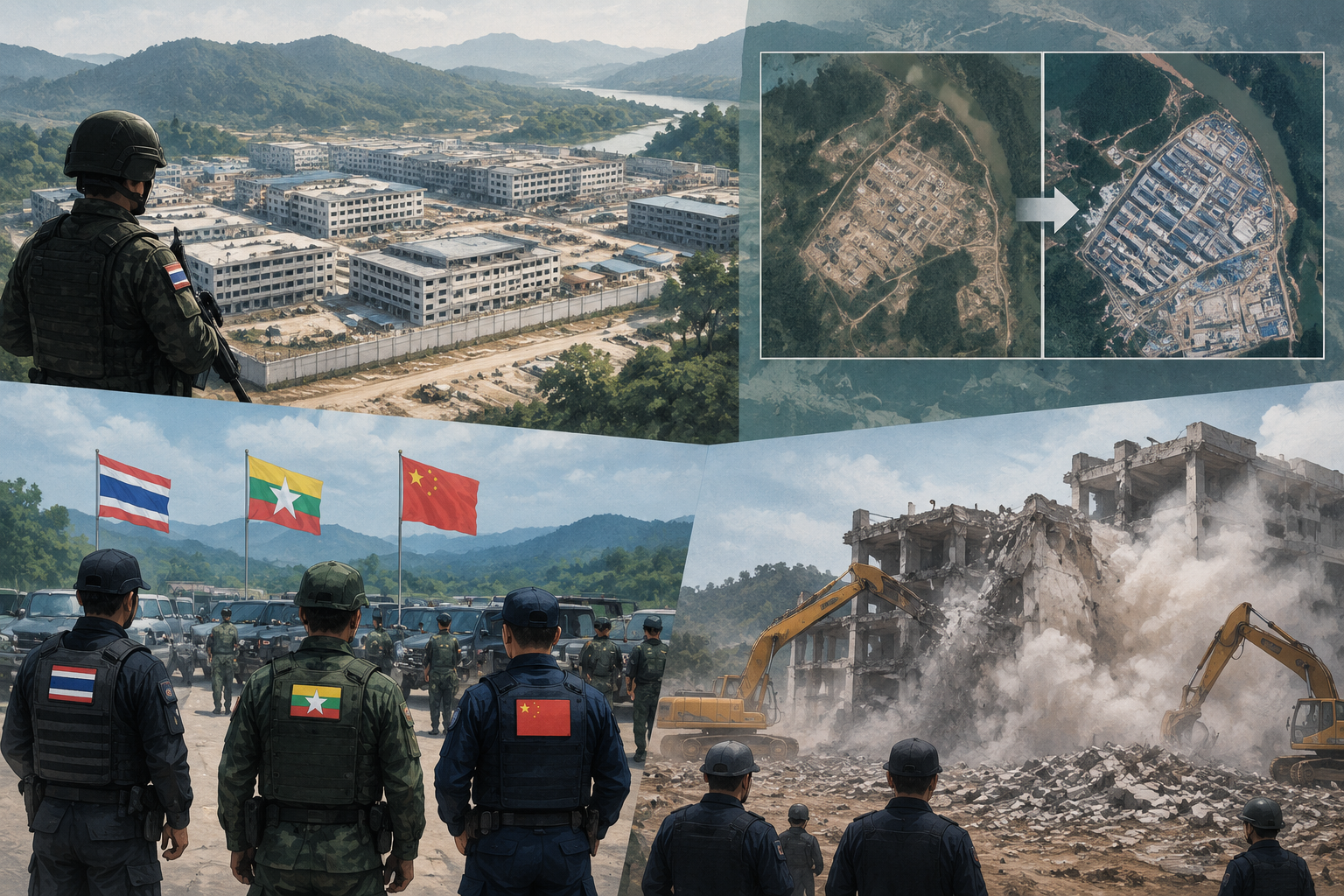 缅甸妙瓦底电诈园区死灰复燃:新园区两月建成 武装保护下的跨境诈骗再起