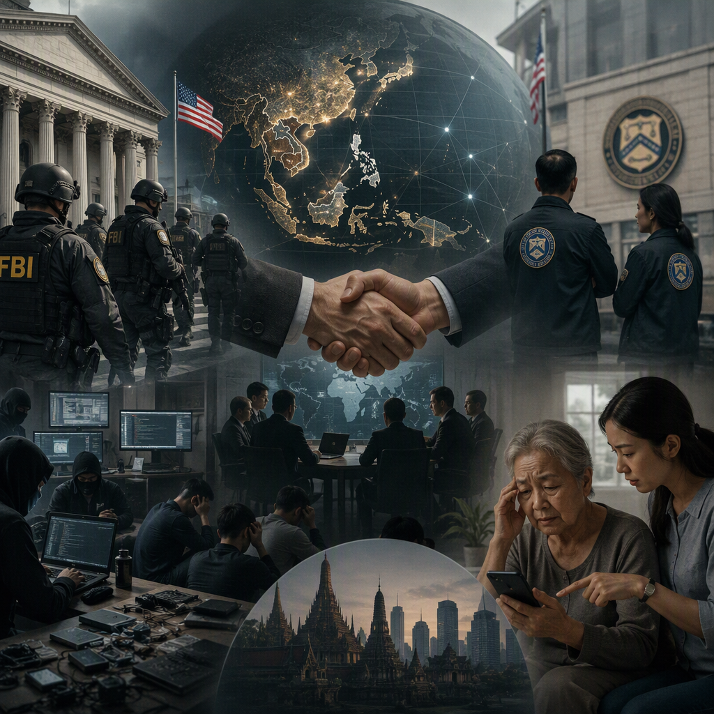 美国司法部与财政部联合行动 直击东南亚跨国诈骗网络