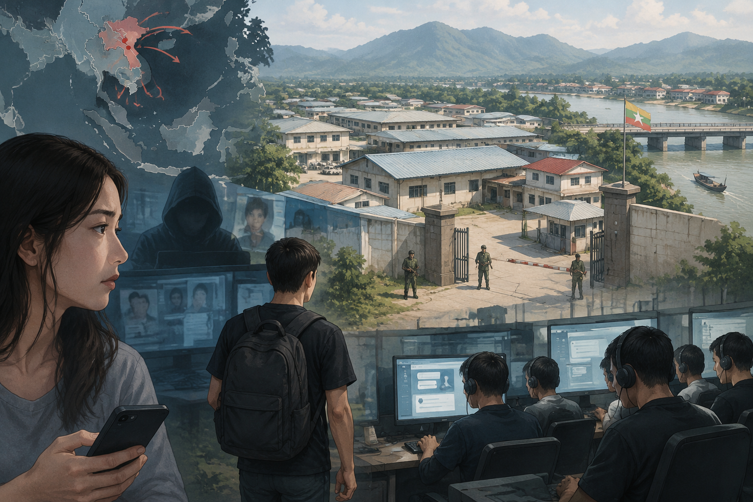 妙瓦底电诈死灰复燃:两个月重建三大园区,目标转向欧美