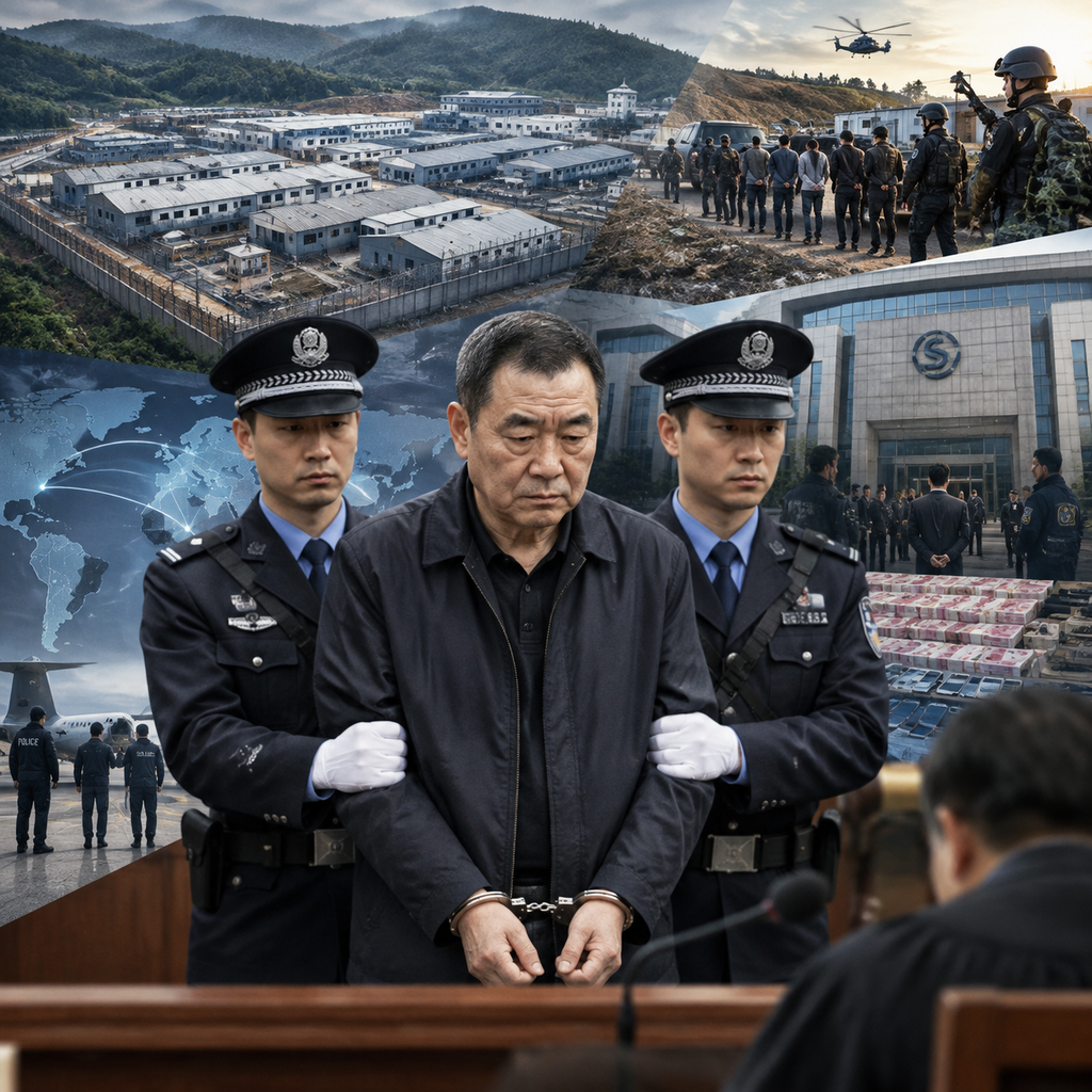 “电诈教父”徐老发受审：14个园区敛财11亿武装护诈覆灭记